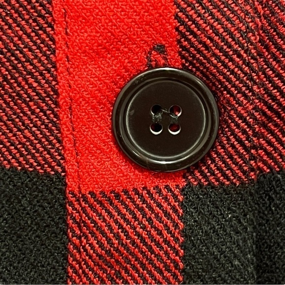 Torrid Buffalo Plaid Sweater Jacket, Cinched Waist, Size 3 - Picture 5 of 14